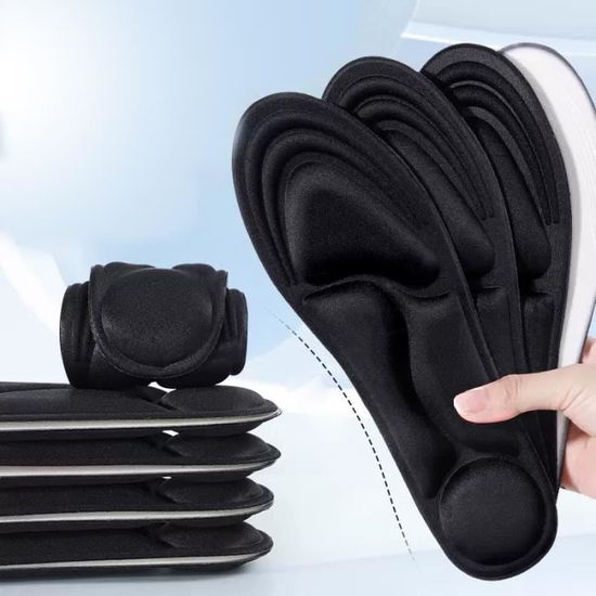 SUPPORTINSERT Semelles Orthopédiques Hommes Femmes - Soulagement Fasciite Plantaire, Voûte Pieds Plats, 260MM