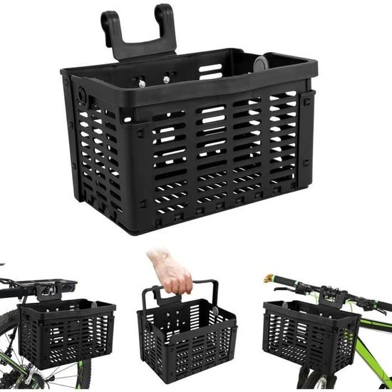 Durable grande capacité vélo vélo avant panier éta... - Grandado