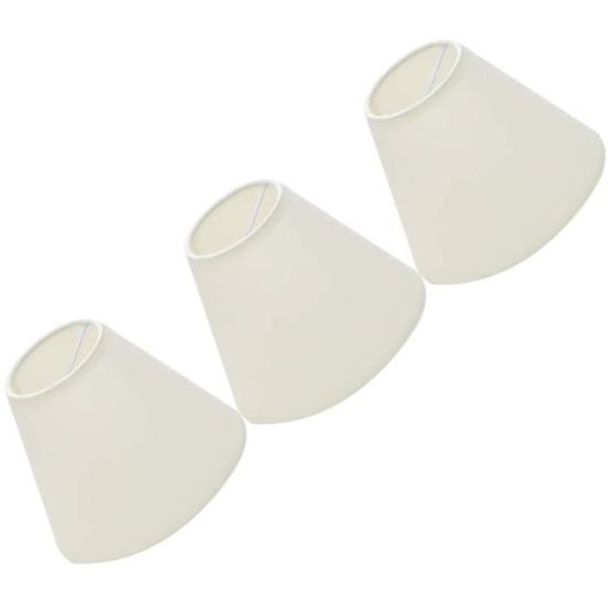 2 Abat-jour Blancs En Plastique ARTIBETTER - Pour Lampadaire, Vintage Style | Remplacement Globe Lumineux