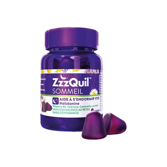 ZzzQuil Gommes Sommeil - Lot De 3 Boîtes (90 Gommes) Mélatonine