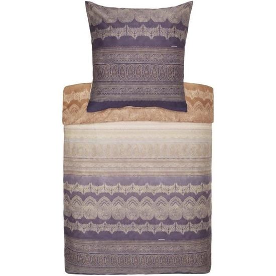 Parure De Lit Bassetti En Satin De Coton Mako - Bleu, 200x200 Cm - Qualité Italienne