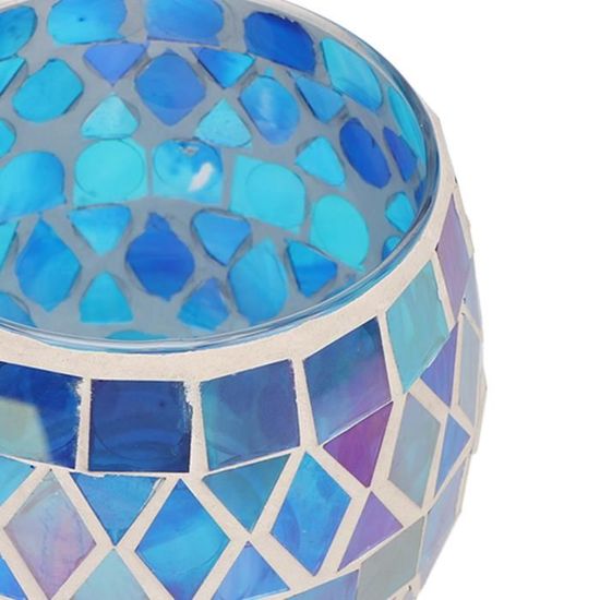 Bougeoirs Azur en verre soufflé