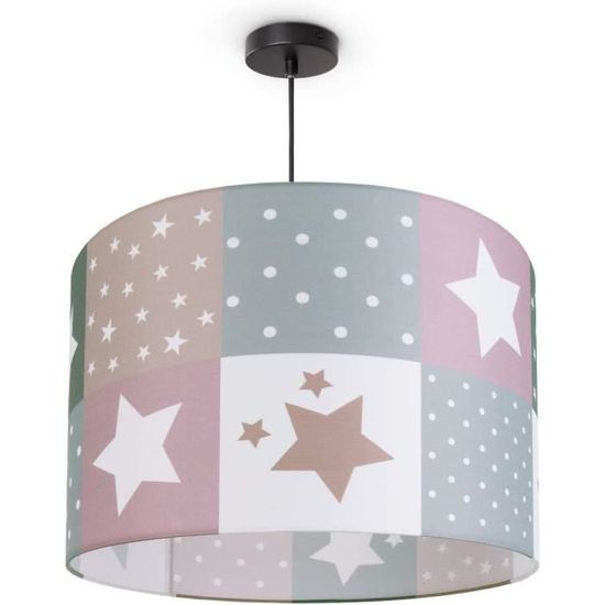 Lustre Arc-en-ciel Dalber Pour Chambre Enfant – Suspension Réglable Avec Diffuseur – Culot E27 (ampoule Non Incluse)