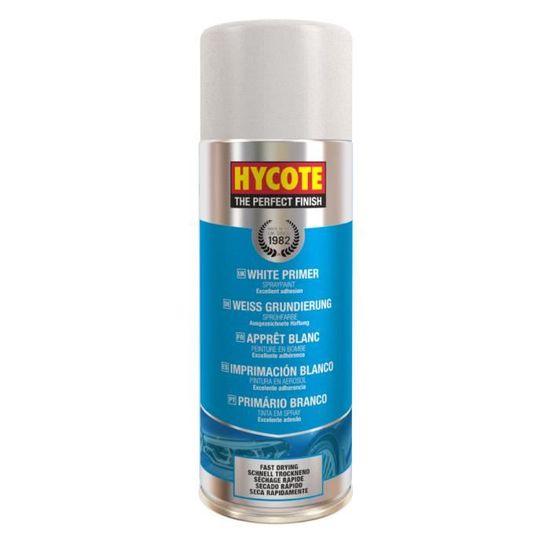 Hycote - Bombe de peinture Apprêt Hycote - Acrylique - Blanc - Auto/Moto/Scooter - 400ml