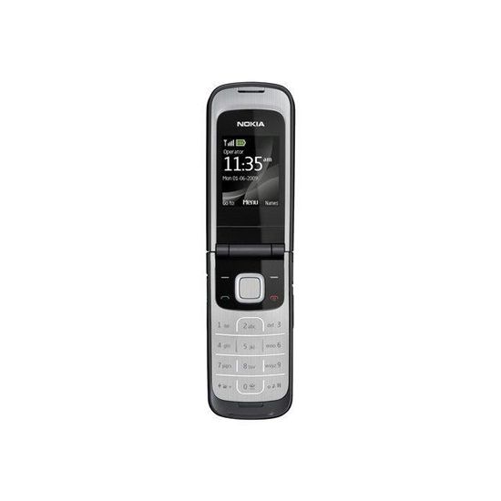 Téléphone portable Nokia 2720 Fold - Noir - Ecran 1,8" - Bluetooth - Appareil photo 1,3 Mpix - Radio FM