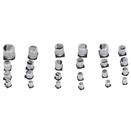 Kit De 400 Condensateurs électrolytiques SMD En Aluminium - Pour Vos Réparations électroniques