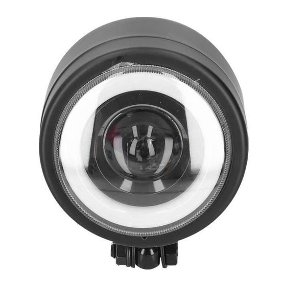Lampe De Phare Avant Moto LED – Noir – Style Vintage Cruiser Chopper – Neuf