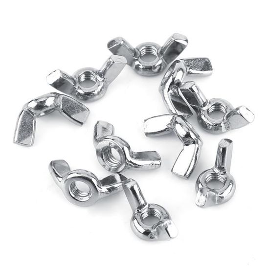 Écrou à Main Fendu M6 M8 M10 65 # Écrous Serrés à La Main En Bakélite Prune, Tête De Type T En Plastique Papillon, Bouton De Réglage Manuel, écrou Aveugle Hol