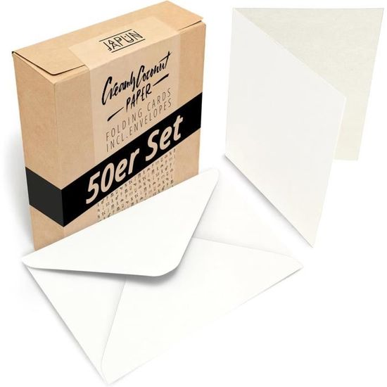 Lot De 25 Cartes Vierges 5x7 Pouces Avec Enveloppes – Blanc – Pour Invitations, Correspondance