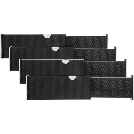 Zerotop Lot De 6 Séparateurs De Tiroirs En Plastique, Organisateurs De