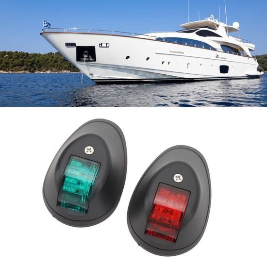 12V LED Mini Lampe De Signalisation De Navigation Pour Bateau Marin Yacht Vertrouge 88542445