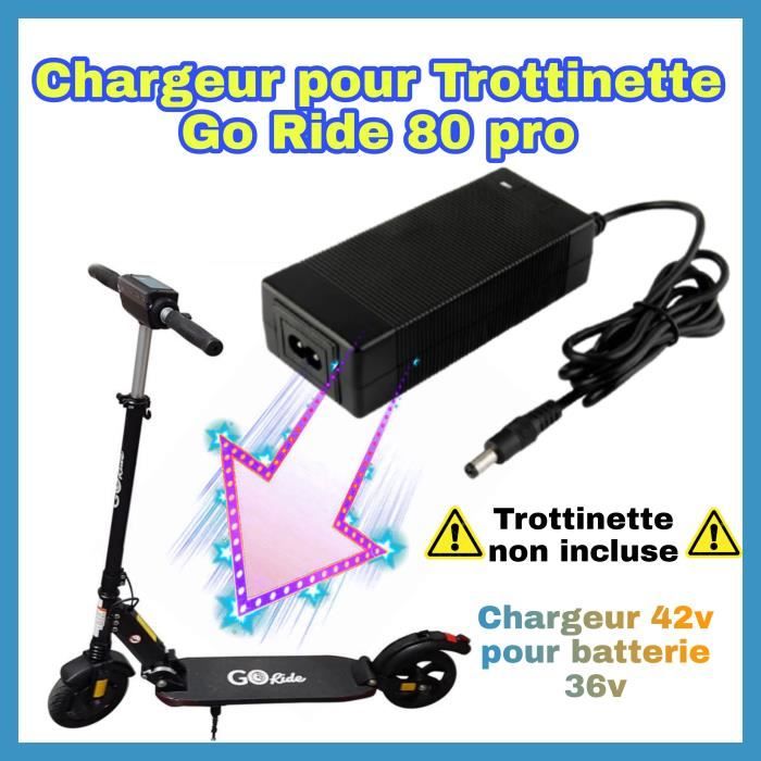 Chargeur 42v Go Ride 80 pro / night pour trottinette électrique Go ride 36v [chargeur 42v pour batterie 36v]