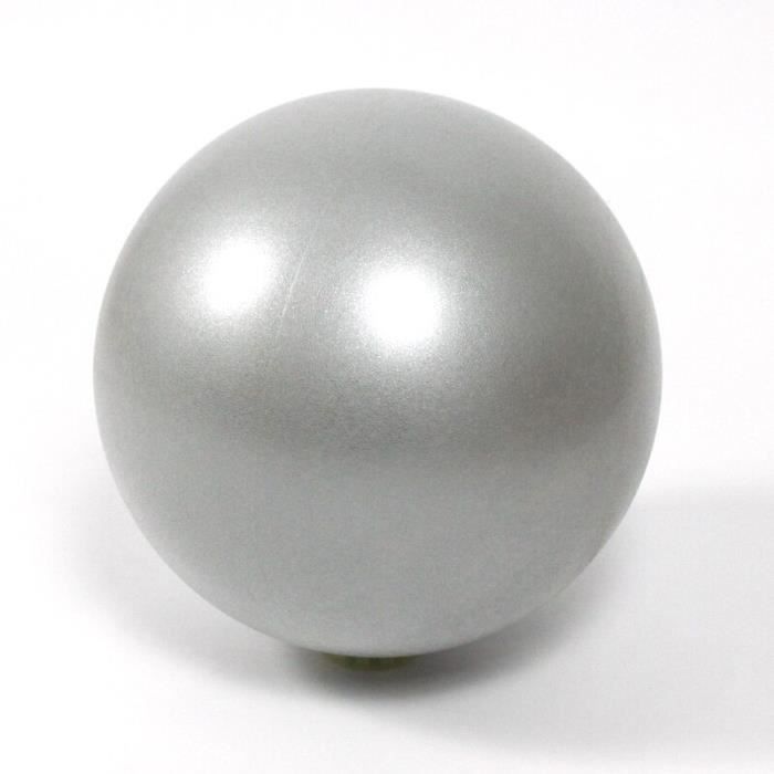 Balle de Yoga de 25cm, pour exercices de gymnastique et de Pilates, pour exercices d'équilibre, de Yoga en intérieur - Gris YIWA225