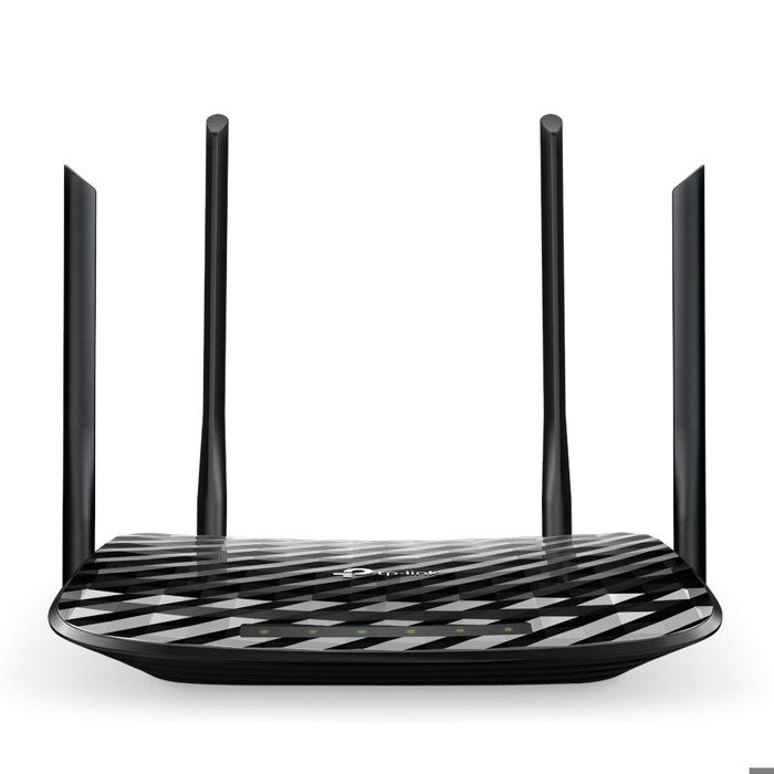 TP-Link Archer C6 Routeur WiFi AC 1200 Mbps avec 5 Ports Gigabit, Point d'accès, MU-MIMO, 4 antennes externes et Une antenne Interne