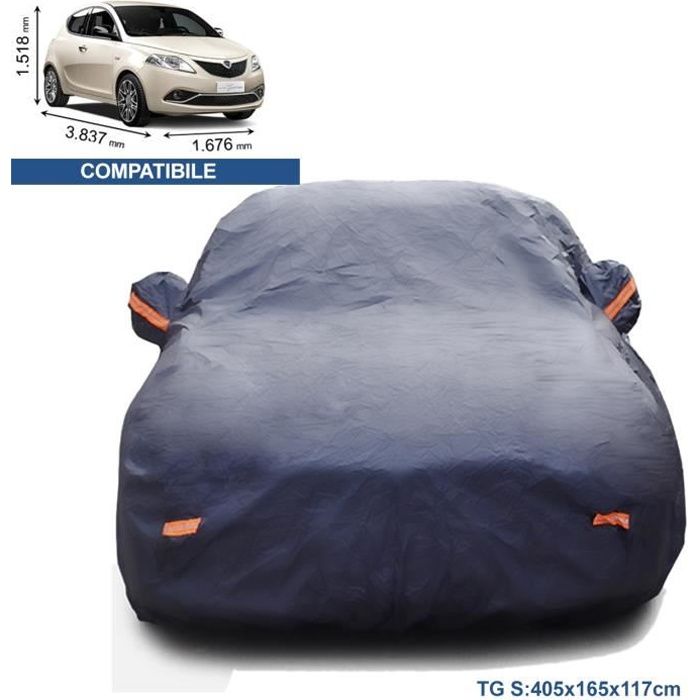 Housse Auto Housse Imperméable à l’eau avec 6 réflecteurs compatible pour Ypsilon