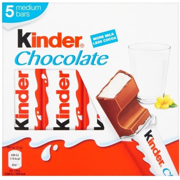Mini chocolat pour enfant avec sachet de céréales95 g 201
