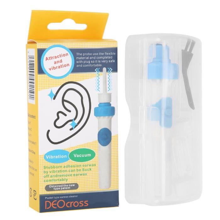 Nettoyant auriculaire Nettoyeur d'oreille confortable aspirateur électrique outil de nettoyage d'oreille doux enfant muet