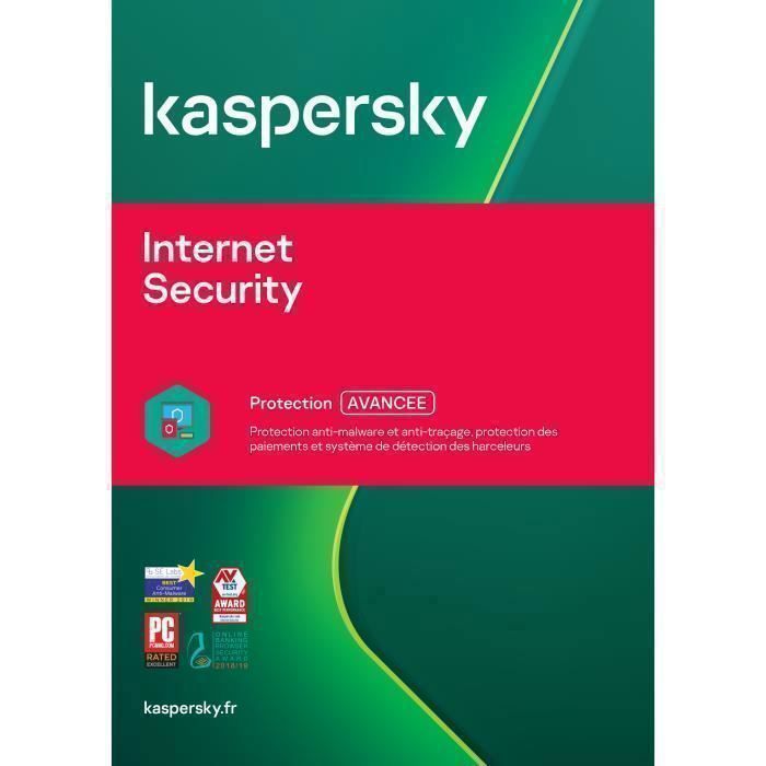 Kaspersky Internet Security 2023 - 2 Postes - 1 An - \