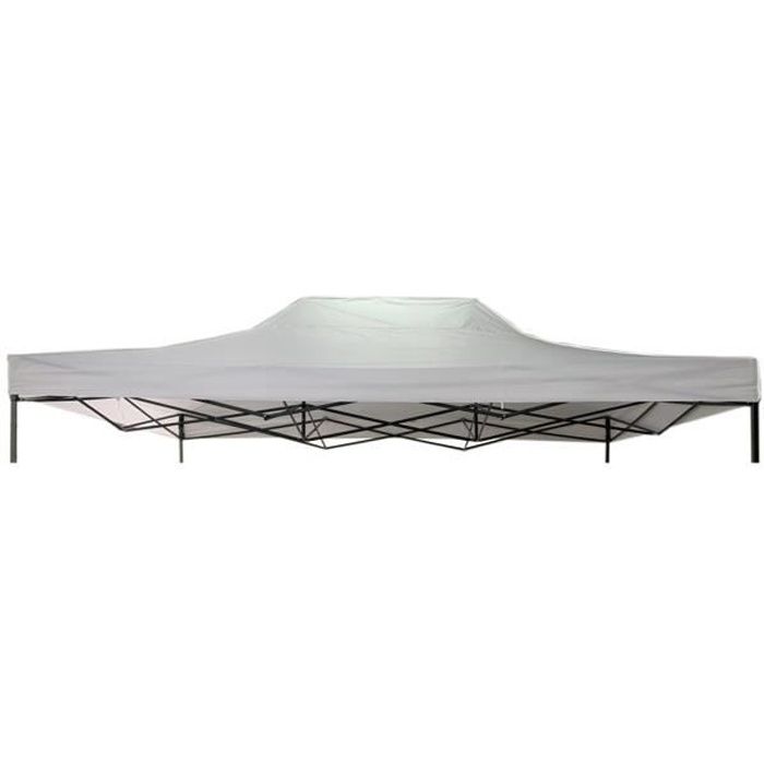 Rebecca Mobili Housse de Remplacement Gazebo Blanc Polyester Oxford 800D 3x4,5