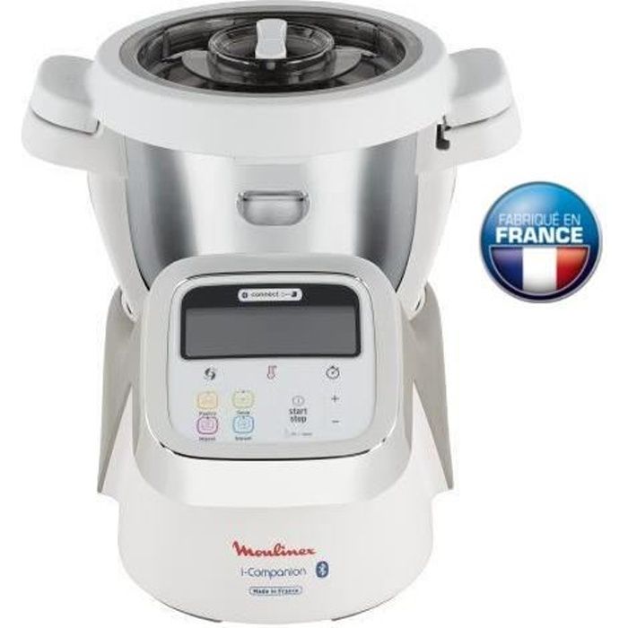 MOULINEX HF900110 i-Companion, Robot cuiseur multifonction connecté, 1550 W, 4 programmes, Accessoirisé, 6 personnes