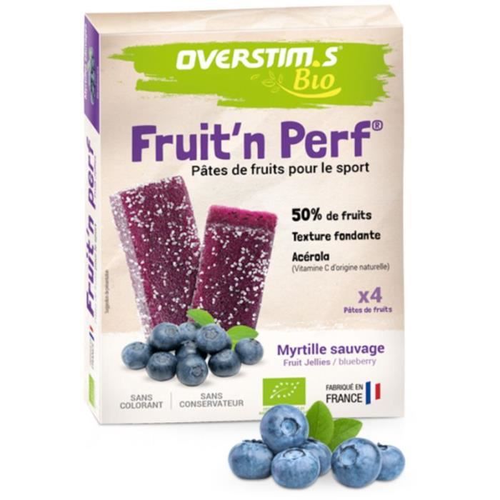 OVERSTIMS - Pates de Fruits Bio pour le sport (4 unités)