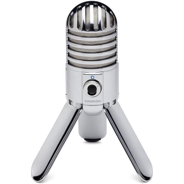 Samson Meteor Mic Microphone à condensateur USB cardioïde Chromé