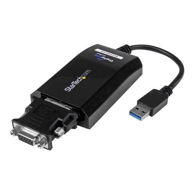 STARTECH Adaptateur vidéo multi-écrans USB 3.0 vers DVI-I ou VGA - Carte graphique externe - M/F - 2048x1152