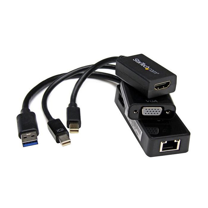 STARTECH Kit d'adaptateurs HDMI / VGA / GbE pour Microsoft Surface Pro 3 - Mini DisplayPort vers HDMI/VGA - USB 3.0 vers GbE