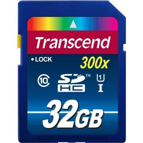 Transcend 32 GB High Speed 10 UHS Flash Memory Card TS32GSDU1E (up to 45 MB/s, 300x)