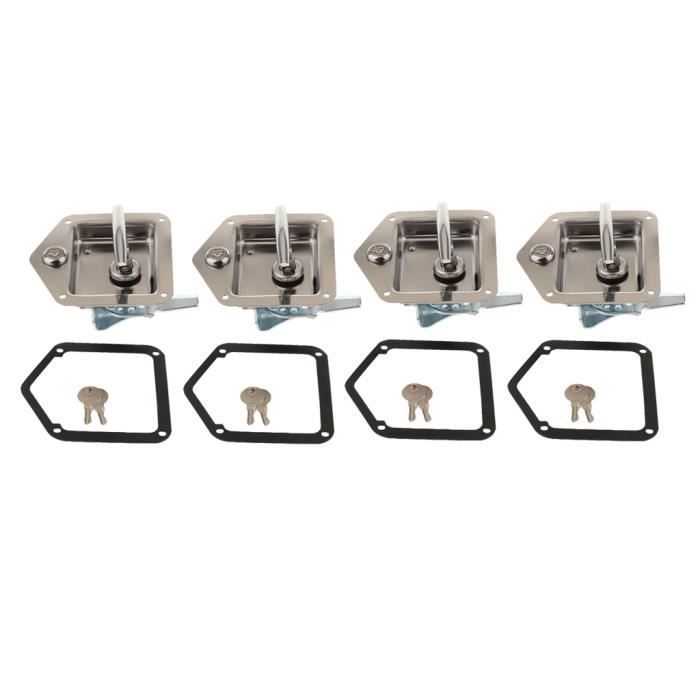 REMORQUE Serrure de boîte à outils de camion de 4 morceaux