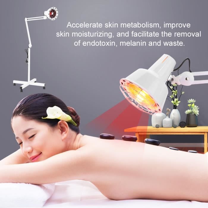Lampe à Infrarouge Sur Pied, Lampe Infrarouge Massage Thérapie pour Soulagement de Douleur ABI0