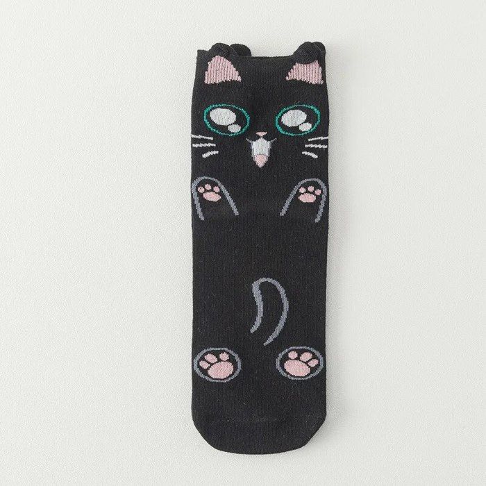 2 Paires De Chaussettes Femme Motifs Chats Halloween - Taille 9-11 - Marron/orange - Neuf Avec étiquettes