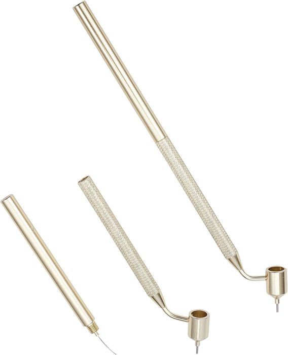 YWBL-WH Stylo Applicateur De Peinture Fine En Laiton Doré Avec Pointe Inclinée Pour Dessiner Des Lignes, Lettrage