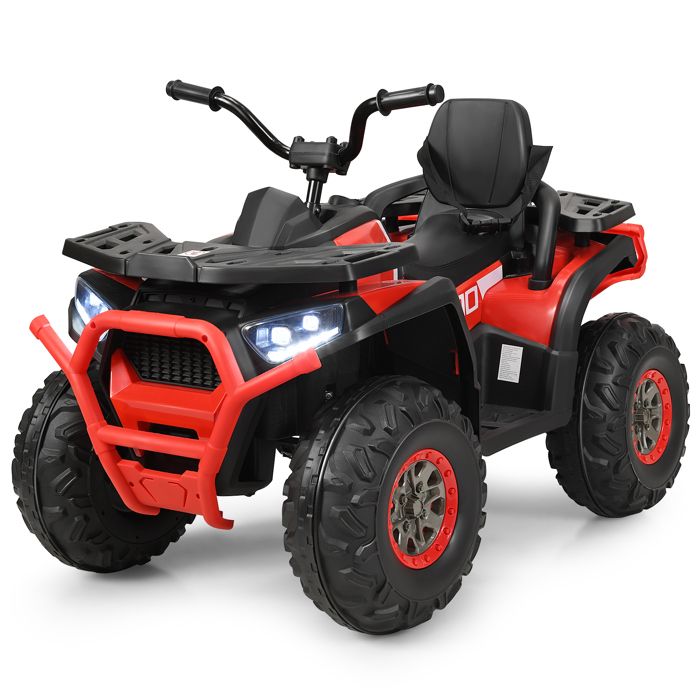 Voiture Électrique Enfant DREAMADE - Quad 6V Rechargeable, Avant/Arrière, Rouge