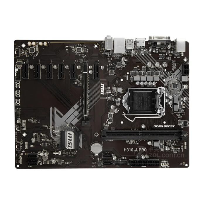 Carte mère MSI H310-A PRO Intel H310 LGA 1151 2xDDR4 SDRAM 32 Go ATX - Msi