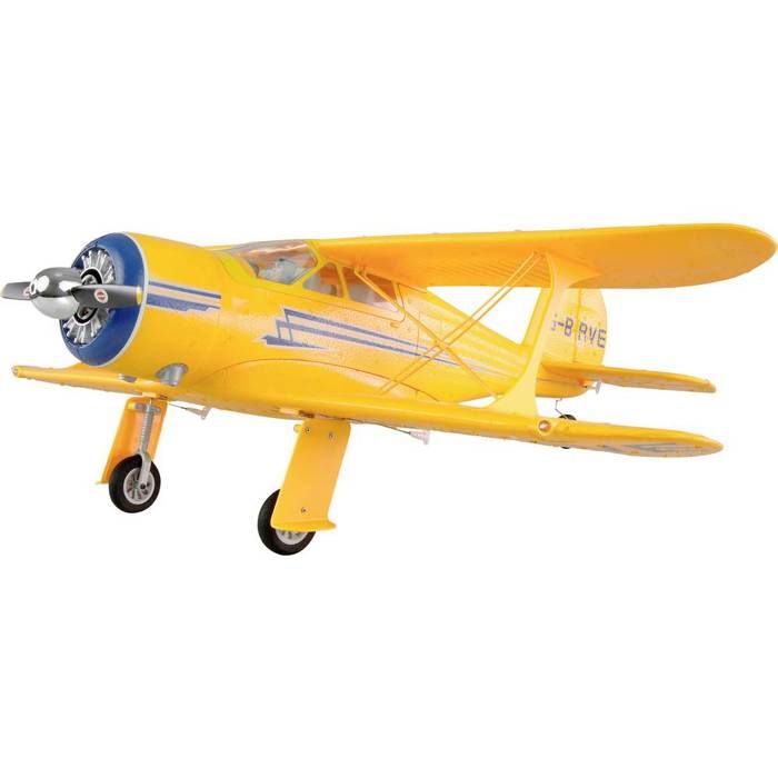 Amewi AMXFlight Beech D17s jaune Avion RC à moteur prêt à fonctionner (RtR) 550 mm