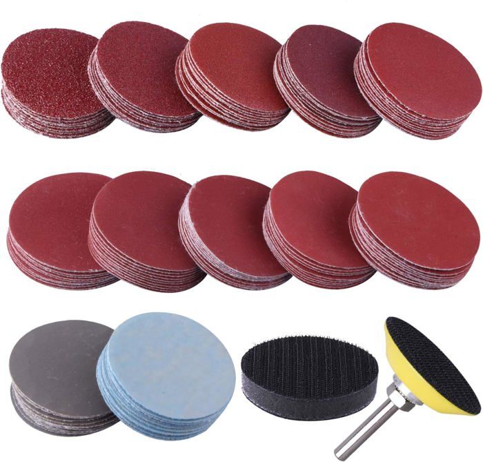 Disques De Ponçage Maille Milwaukee 3 Pouces - Lot 12 Pièces Grains 80, 120, 180 (réf. 48-80-6405)