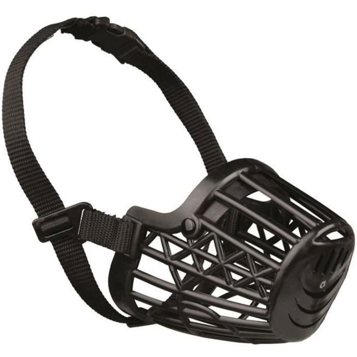 Comparer les prix de Muselière HONO Plastique 26cm+Taille L+Antimorsure+Confort Respirant+Pour Chien Moyen 30kg max