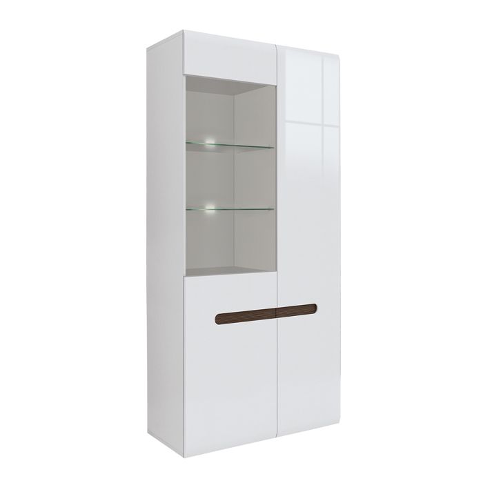 Vaisselier 2 portes Petits-meubles - Darrel - 90 x 41 x 193cm - Blanc Vaisselier 2 portes Petits-meubles - Darrel - 90 x 41 x 193cm - Blanc