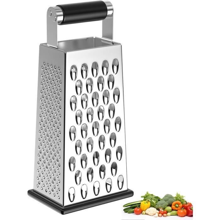 Râpe Fromage & Légumes Rotative Manuelle - 2 Tambours Acier Inox 160 Lames | Multifonction Pour Parmesan, Noix, Cacahuètes