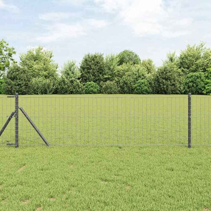 vidaXL Clôture Euro 0 6x10 en acier galvanisé