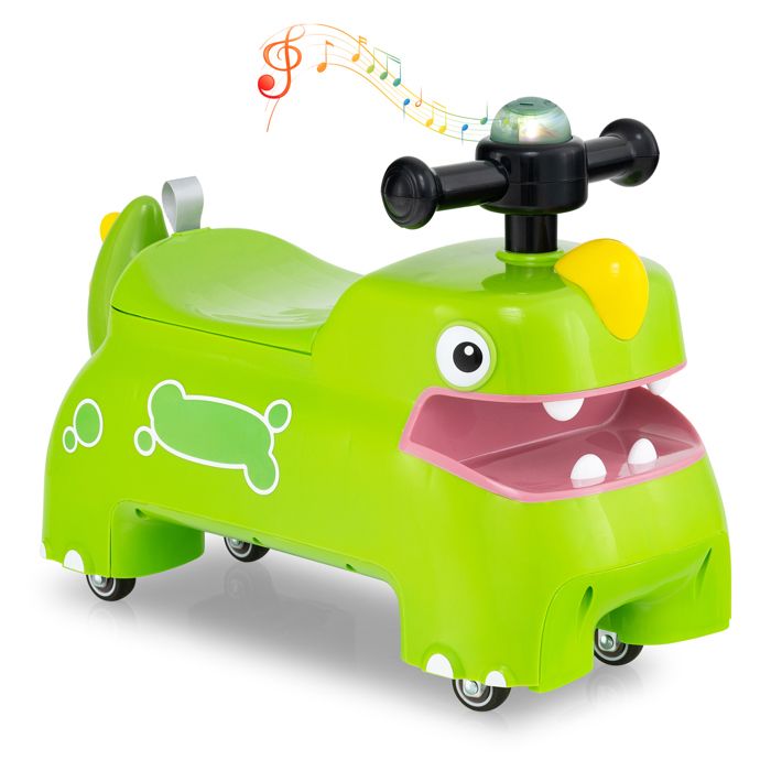 Voiture à Chevaucher En Peluche Licorne/Eléphant/Vache Pour Enfants 3 Ans Avec Musique Jouet Electrique A Enfourcher Charge 25kg 72x33 5x56cm