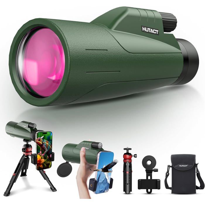 HUTACT Telescope Monoculaire Puissant Adultes 12x56 Longue Vue — free download