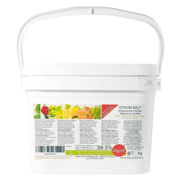 Sel Epsom Engrais de Jardin Universel Écologique 7 kg Fertilisant Potager Nutriment Plantes dintérieur Feuilles Jaunes Tomates