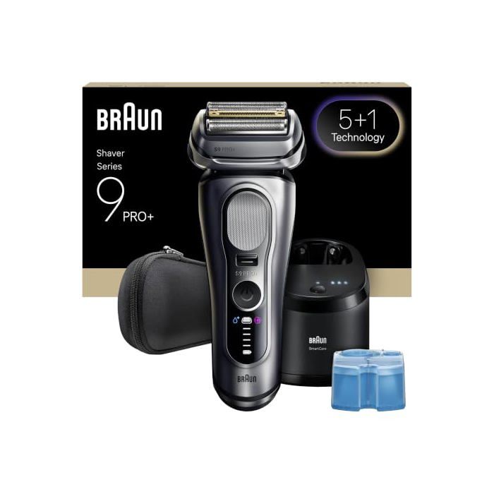 Rasoir Visage Braun Series 9 Pro+ 9667CC Sans Fil 60min Sec et Humide 6 Lames Charge Rapide