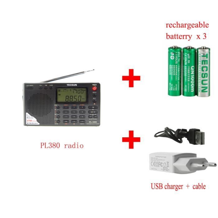 HanRongDa Radio Davion Portable Récepteur Pleine Bande FM AM SW CB Air VHF Avec Écran LCD Réveil HRD 737 Du 29,44 € | DHgate