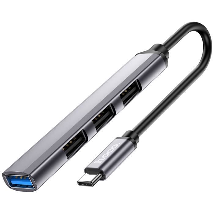 Adaptateur USB-C OTG 2-en-1 GELRHONR - Port USB-C + USB-A - Charge 10W Et Transfert Données