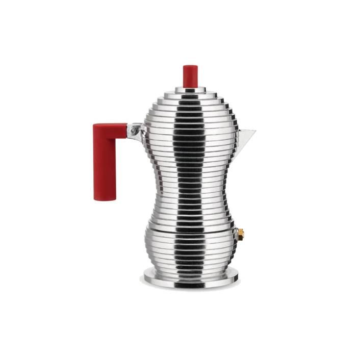 Cafetière expresso - ALESSI - MDL02-1 R Pulcina - Acier - Rouge - 1 tasse - 7 cl