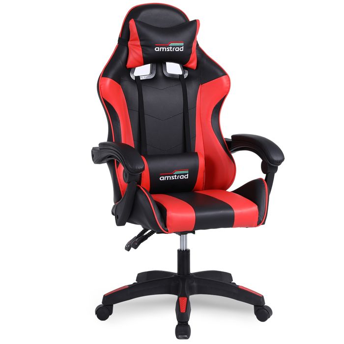 Amstrad AMS-800-RED Fauteuil / Chaise de bureau Gamer coloris noir