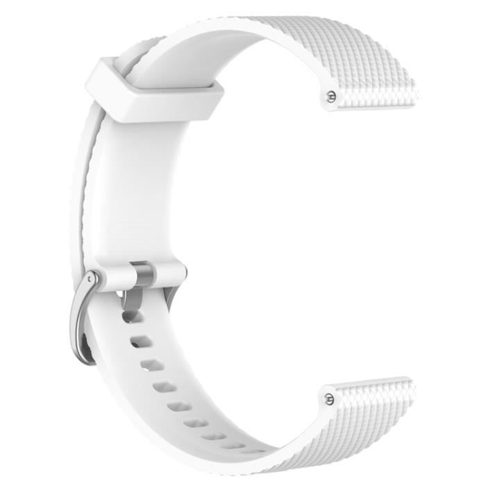 Blanc Bracelet de montre en silicone pour Montre Vivoactive 3 GPS(L) , -  Achat/vente bracelet de montre - Cdiscount